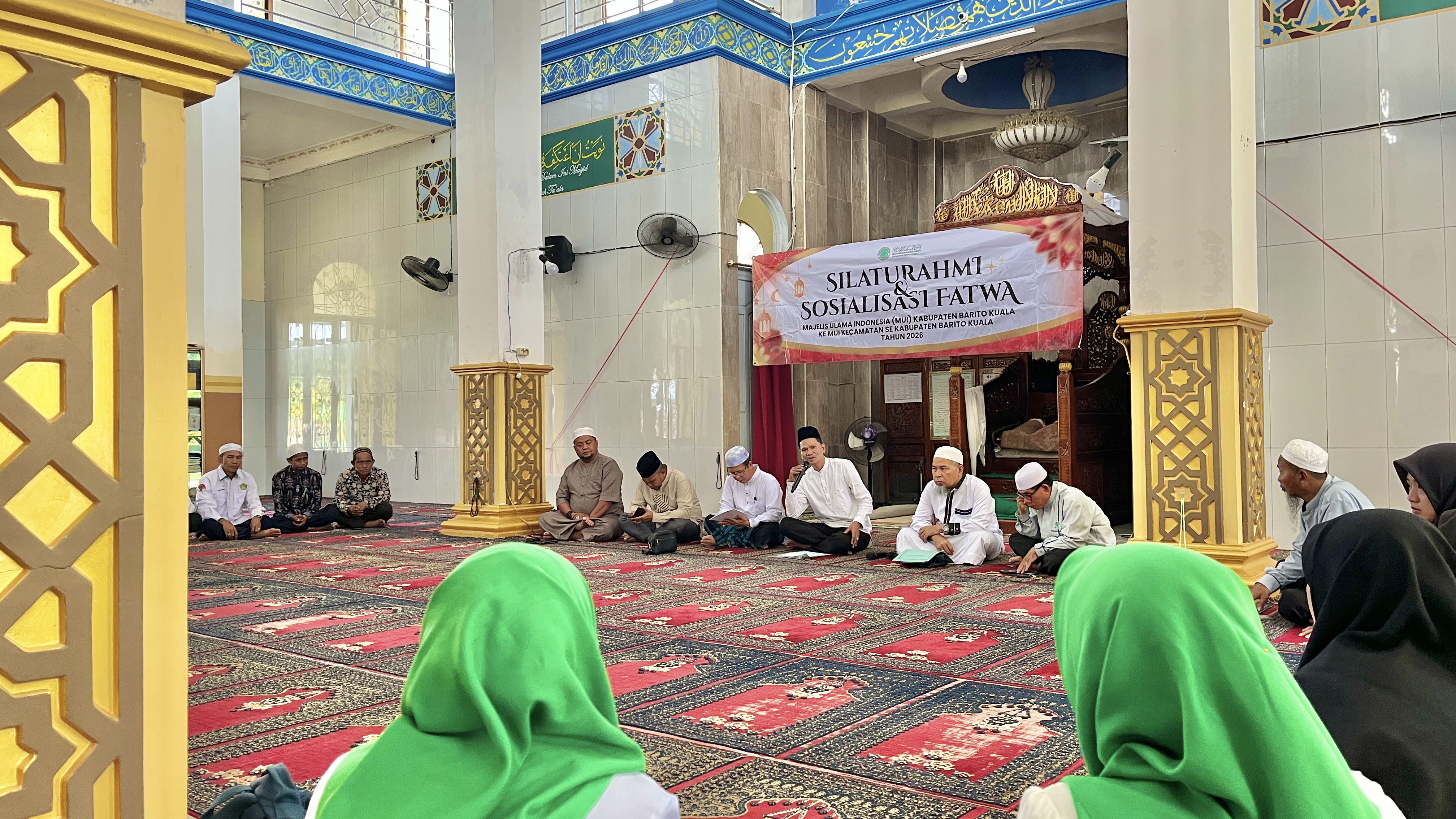 MUI Barito Kuala Sosialisasikan Fatwa Medsos dan Aliran Sesat di Masjid Besar Hasnur Sari