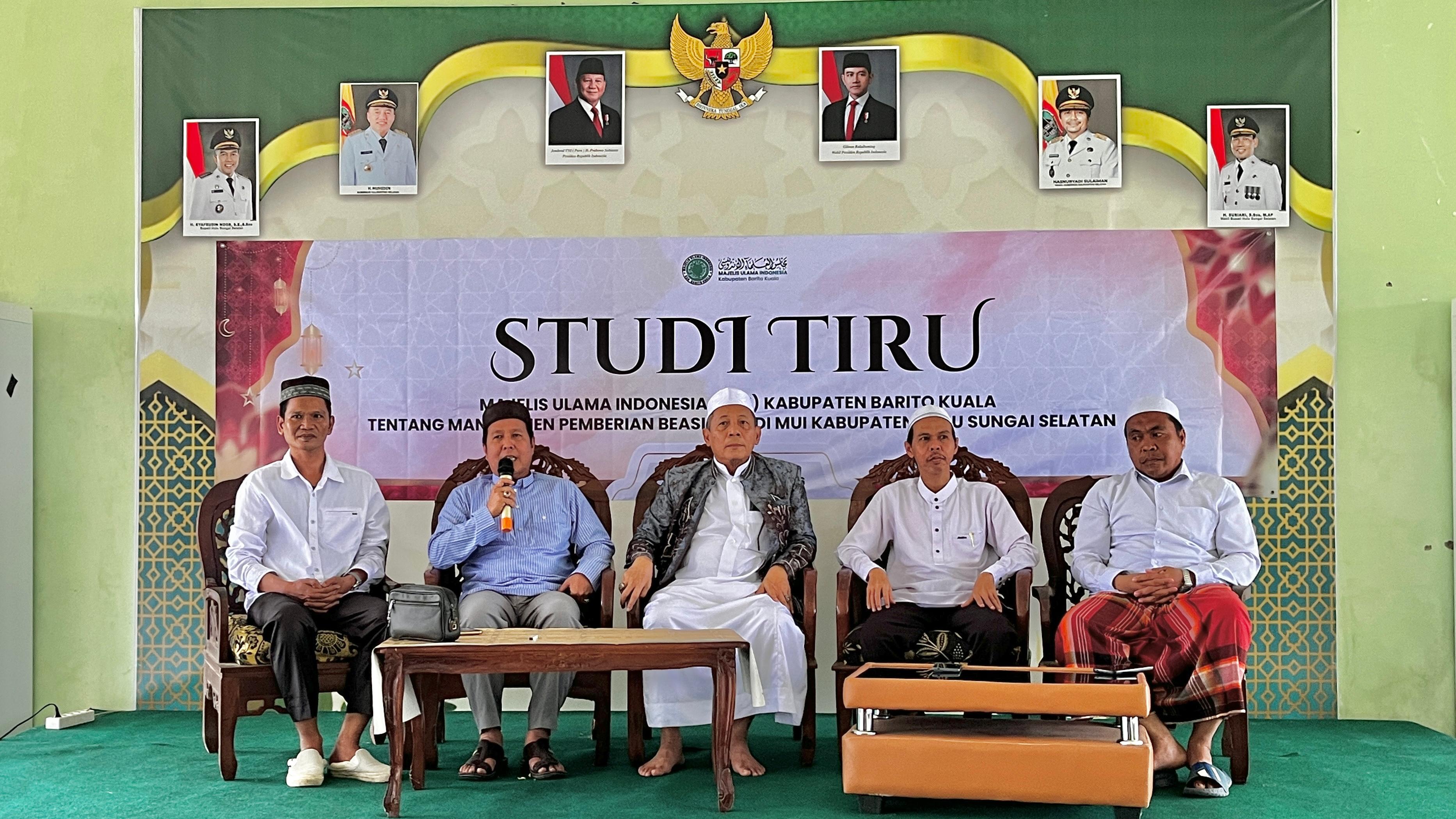 MUI Barito Kuala Dalami Manajemen Beasiswa Melalui Studi Tiru ke MUI Hulu Sungai Selatan